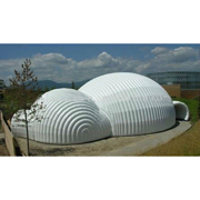 inflatable white dome tent